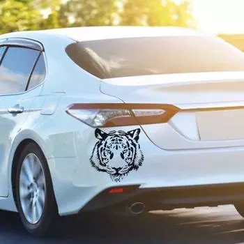 Автомобильная наклейка стильная самоклеящаяся без остатка тигровый узор автомобильный ситкер для дома