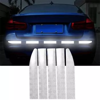 Автомобильная наклейка светоотражающая предупреждающая лента безопасности предупреждение о столкновении светоотражающая наклейка для багажника автомобиля аксессуары красный