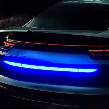 Автомобильная наклейка, светоотражающая предупреждающая лента, предупреждающая о столкновении, светоотражающая наклейка для багажника автомобиля белый