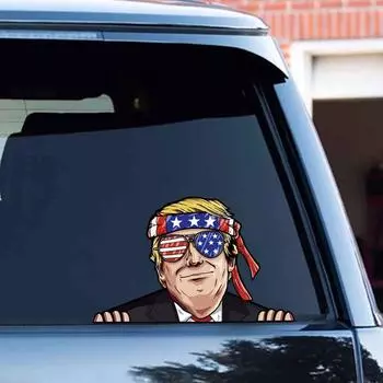 Автомобильная наклейка Водонепроницаемая виниловая подглядывающая наклейка Смешная наклейка для окна автомобиля, бампера