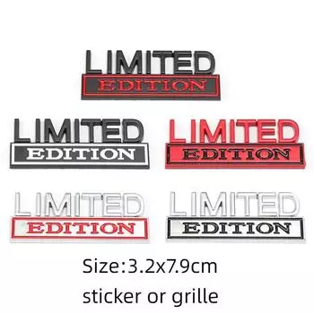 Автомобильная наклейка, значок ограниченной серии, металлическая эмблема, передняя решетка капота для Alfa Romeo Citroen, все модели sticker красный/чёрный