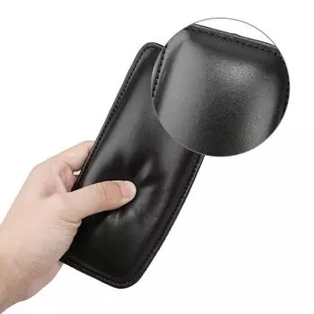 Автомобильная наколенница, кожаная наколенница для салона автомобиля, удобная подушка с эффектом памяти, универсальная поддержка бедра для грузовика, автомобильные аксессуары чёрный