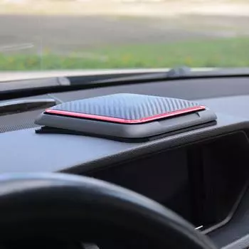 Автомобильная навигация Модные универсальные износостойкие аксессуары Центральная консоль Нескользящий коврик Портативный практичный кронштейн для автозапчастей красный