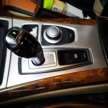 Автомобильная нержавеющая сталь центральная панель управления коробкой передач декоративная крышка отделка наклейка для BMW X5 E70 X6 E71 2008-2014 LHD серебряный