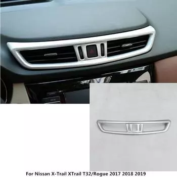 Автомобильная отделка, внутренняя отделка, ABS, хром, средний переключатель кондиционера, выходное отверстие для Ni + ss + an X-Trail XTrail T32/Rogue 2017 2018 2019