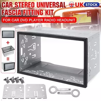 Автомобильная панель аудиосистемы комплект для крепления приборной панели коробка 2Din комплект фитингов универсальная рамка для установки головного устройства радио для 2Din автомобильного DVD радио проигрывателя CHINA