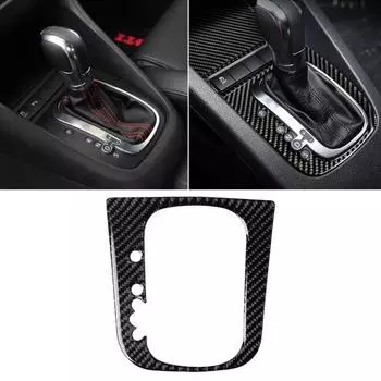 Автомобильная панель переключения передач, наклейка, украшение для VW Golf 6 R MK6 Scirocco 09-16 чёрный