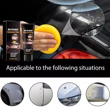 Автомобильная паста для удаления царапин, профессиональный набор для полировки автомобиля, воск-крем с полотенцем, воск для удаления царапин, глубокие царапины