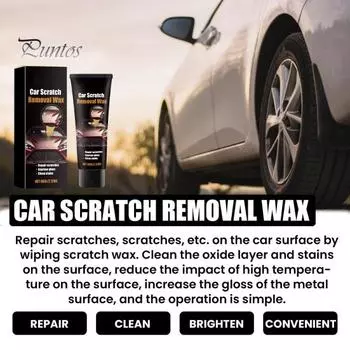 Автомобильная паста для удаления царапин, профессиональный набор для полировки автомобиля, воск-крем с полотенцем, воск для удаления царапин, глубокие царапины 60g