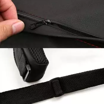 Автомобильная пена с эффектом памяти для путешествий, удобная подушка для подголовника для шеи, подушка для поясничной поддержки Headrest красный/чёрный