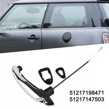 Автомобильная передняя левая внешняя ручка двери для BMW Mini для Cooper R50 R52 R53 R55 R56 R57 R58 R59 2002-2015
