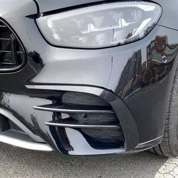 Автомобильная передняя противотуманная фара крышка отделка аксессуары ABS хром для Mercedes Benz E Class W213 2016 2017 2018 2019 2020 2021 2022 E43 AMG