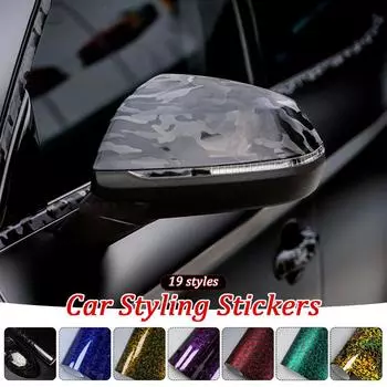 Автомобильная пленка глянцевая ПЭТ кованая углеродное волокно виниловая пленка для обертывания DIY модификация стиль наклейки для обертывания автомобиля для мотоцикла велосипеда 30CMx100CM