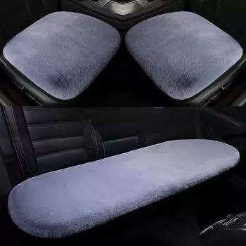 3шт автомобильные плюшевые подушки для сидений зимние теплые подушки для сидений чехлы для автомобильных сидений салон автомобиля