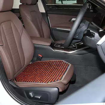 Автомобильная подушка, авто чехол на сиденье, защитная накладка, стильный освежающий деревянный чехол с бисером