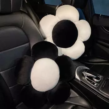 Автомобильная подушка, автокресло, темперамент, цветочная подушка, офисный диван, поясничная поддержка, автомобильная поясничная поддержка 50cm50cm белый