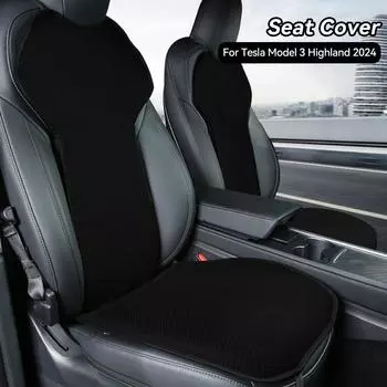 Автомобильная подушка для сиденья Ice Silk для Tesla Model 3 Highland 2024 Коврики дышащие всесезонные защитные чехлы для задних сидений Аксессуары