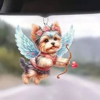 Автомобильная подвеска акриловая качающаяся собака легкое автомобильное зеркало подвесные аксессуары для салона автомобиля D