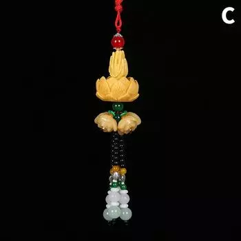 Автомобильная подвеска «Из Будды в сейф» в китайском стиле из смолы, подвеска для салона автомобиля Pixiu, подвеска в виде зеркала заднего вида