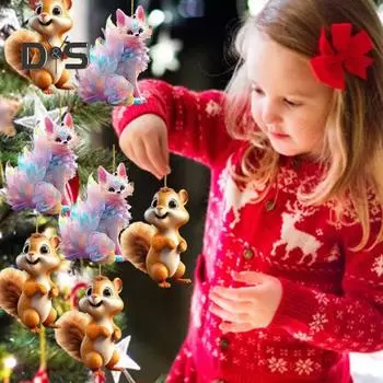 Автомобильная подвеска в виде белки, подвесное украшение со шнурком, легко подвешивается, универсальное использование, украшение для брелока, автомобильный аксессуар Cat