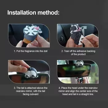 Автомобильная подвеска в виде милой качающейся собаки, подвесное зеркало заднего вида с внутренним декором, аксессуары для подарков для девочек