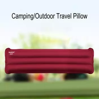 Автомобильная портативная надувная подушка для путешествий на открытом воздухе, кемпинга, автомобильный подголовник из ПВХ, аксессуары для салона автомобиля синий