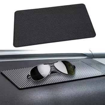 Автомобильная приборная панель липкий противоскользящий ПВХ коврик авто нескользящий липкий гелевый коврик для стайлинга автомобиля салон для телефона держатель солнцезащитных очков чёрный