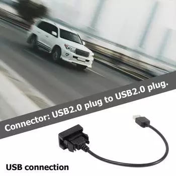 Автомобильная приборная панель с утопленным креплением USB 2.0 порт удлинительный кабель панели строгие стандарты качества превосходный пластиковый адаптер для Toyota