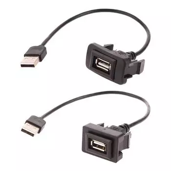Автомобильная приборная панель с утопленным креплением USB-панель удлинитель кабеля адаптер гнездо для Vigo RAV4 Toyota Vios Levin