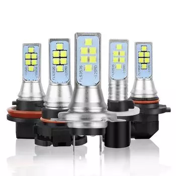 Автомобильная противотуманная фара H1 H3 H7 H8 H11 H16 LED HB3 9005 HB4 9006 P13W PSX26W PSX24W Светодиодные лампы H27 800881 P27 / 7W Авто Фары 12 В H1