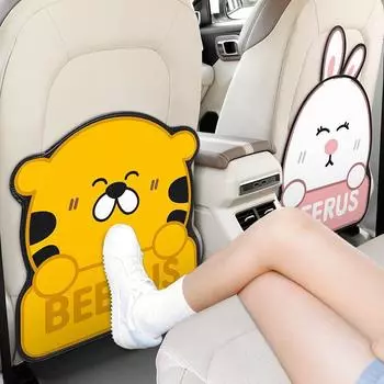 Автомобильная противоударная накладка на заднее сиденье, спинка сиденья, противогрязная, противоизносная накладка, практичная детская защитная накладка на спинку с мультяшным рисунком 42cm40cm