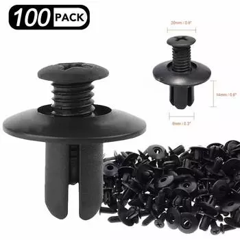 Автомобильная пряжка с отверстием 8 мм, пластиковые заклепки, фиксированная пряжка, крепежный винт, фиксатор для обшивки двери автомобиля, зажимы для крепления