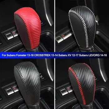 Автомобильная ПУ кожаная ручка переключения передач чехол для гандбола отделка для Subaru Forester 13-18 CROSSTREK 13-14 Subaru XV 12-17 Subaru LEVORG 14-16