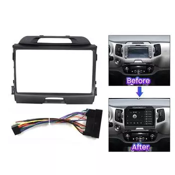 Автомобильная радиостанция Fascia Stereo Frame для Kia Sportage 3 4 2010-2016 9-дюймовая панель приборов автомагнитолы