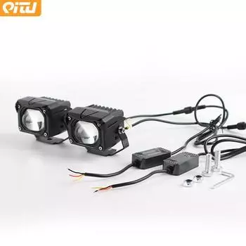 Автомобильная решетка светодиодная фара мотоциклетный дальний свет прожектор бампер модифицированный сильный свет - Специальная трансграничная поставка U9 near yellow far white жёлтый