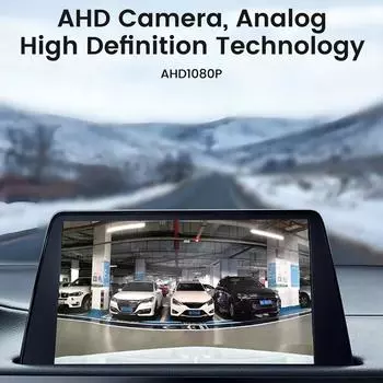 Автомобильная резервная камера переднего вида, 170 градусов, широкоугольная, «рыбий глаз», 1080P, камера заднего вида ночного видения, 360 градусов чёрный