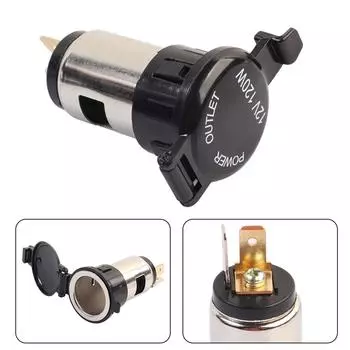 Автомобильная розетка 10А, розетка для прикуривателя, водонепроницаемая крышка |