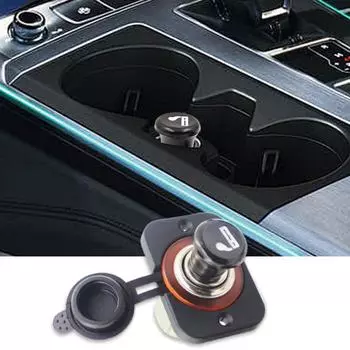 Автомобильная розетка для запуска автомобиля, автоматическая розетка для запуска автомобиля, кнопка Plug-And-Play, подходит для 12 В или 24 В постоянного тока, подходит для большинства моделей автомобилей чёрный