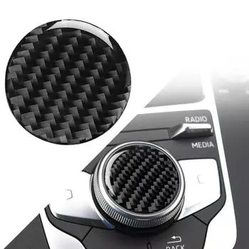 Автомобильная ручка из углеродного волокна, наклейка с центральным управлением для украшения A3 2014-2019