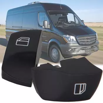 Автомобильная ручка переключателя стеклоподъемника на передней стороне водителя для Mercedes Benz Sprinter Vito 2006-2015 OE #6395450713 Замена автомобиля чёрный