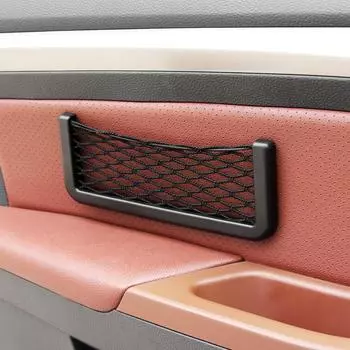 Автомобильная сетчатая сумка для надежной самоклеящейся фиксации в автофургоне, доме, морском автобусе, для сиденья, пластиковой рамы с растягивающейся сеткой Ne 15cm