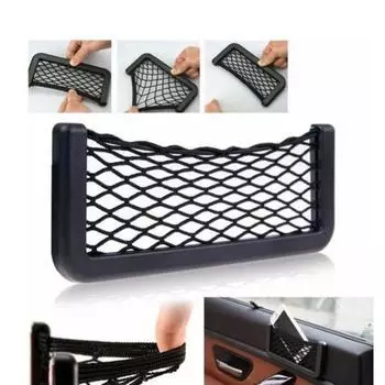 Автомобильная сетчатая сумка-органайзер для хранения телефона, автомобильный держатель, автомобильные карманные аксессуары для Hyundai Ford Peugeot Chevrolet Mazda Toyota Fiat 500 Kia