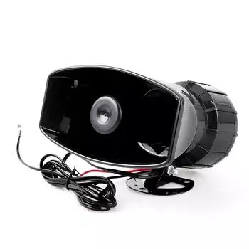 Автомобильная сигнализация гудок DC 12V 100W 125dB 7 Звук с микрофоном громкая сирена для мотоцикла автомобиль грузовик предупреждение громкоговоритель пластик полиция пожарные 12V