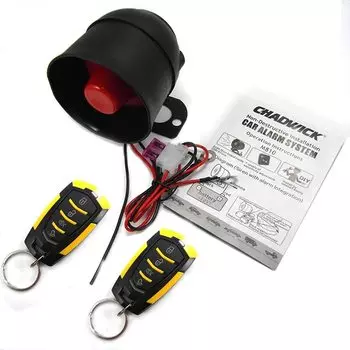 Автомобильная сигнализация Keynis для предотвращения угона, автомобильная охранная сигнализация, подходящая для транспортных средств с напряжением DC12V, 7 уровней чувствительности к вибрации, дистанционное управление, громкий звук, нет