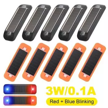 Автомобильная сигнализация на солнечной энергии, красно-синяя стробирующая автоматическая имитация сигнализации, предупредительная лампа, светодиодная лампа без проводов, автомобильная сигнализация-пустышка, стимулируемый свет