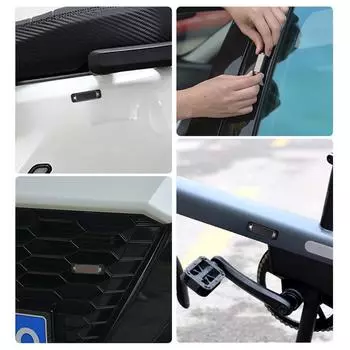 Автомобильная сигнализация на солнечных батареях с мигающим светодиодным светом и поддельным противоугонным сигналом для автомобиля, мотоцикла, электромобиля, декоративного освещения синий