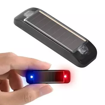 Автомобильная сигнализация Предупреждение Солнечный свет вспышка светодиодный фонарь поддельные системы безопасности противоугонный знак 12 В водонепроницаемый автомобиль сменные аксессуары