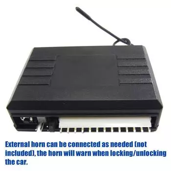 Автомобильная система бесключевого доступа Универсальный автоматический пульт дистанционного управления центральным дверным замком 12 В с блоком управления и светодиодом чёрный