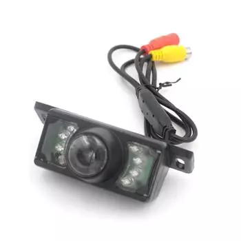 Автомобильная система камеры заднего вида, устойчивая к атмосферным воздействиям, противоударная, 170-градусная широкоугольная рамка номерного знака чёрный