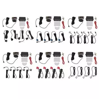 Автомобильная система заднего хода с радаром с 4 датчиками парковки, ЖК-дисплеем расстояния, системой помощи при парковке Warni Red